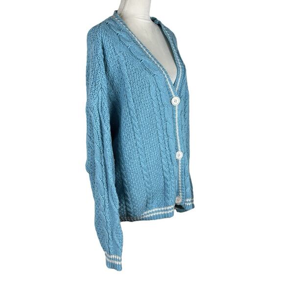 Taylor Swift 1989 Blue Cardigan Authentic Blue White Seagull Size XL / 2XL - Picture 2 of 9